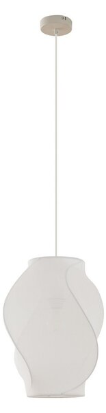 Függőlámpa Lucande, Tovina, dimmable, Fehér, Étkező, Szövet / Textília, Skandináv