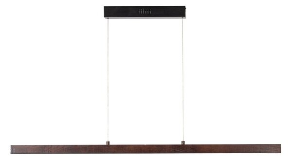 Függőlámpa Lucande, Nihalo, dimmable, Fa, Étkező, Fa, Vidéki otthon / Rusztikus