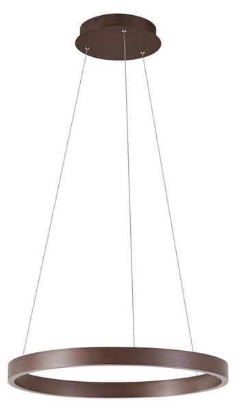 Függőlámpa Lucande, Yonam, dimmable, Barna / Rozsdabarna, Étkező, Fém, Modern