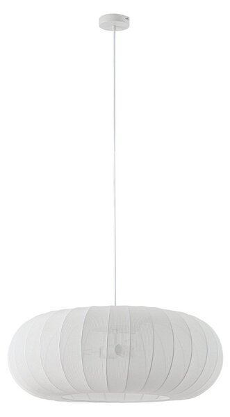 Függőlámpa Lindby, Helin, dimmable, Fehér, Nappali, Szövet / Textília, Skandináv