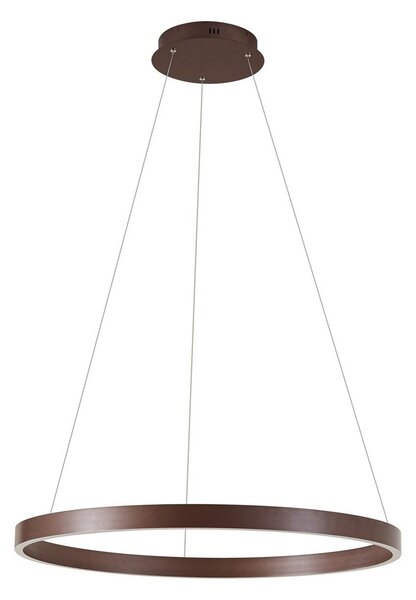 Függőlámpa Lucande, Yonam, dimmable, Barna / Rozsdabarna, Étkező, Fém, Modern