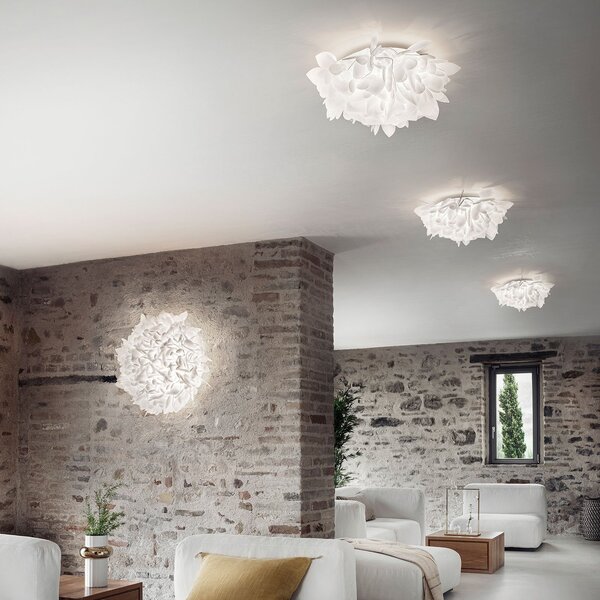 Fali Lámpa Slamp, Veli, dimmable, Fehér, Nappali, Műanyag, Dizájn