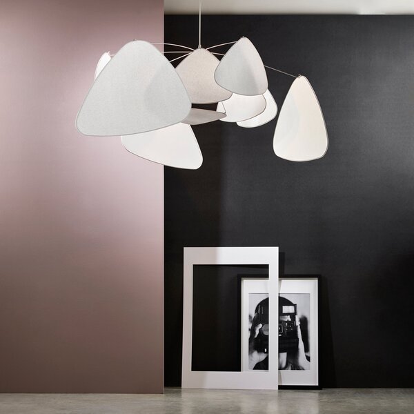 Függőlámpa MARKET SET, Screen XL, dimmable, Fehér, Nappali, Papír / Karton, Dizájn