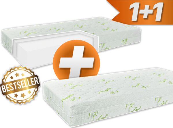EMI Comfort Bamboo matrac 90x200 cm, 1+1 INGYEN