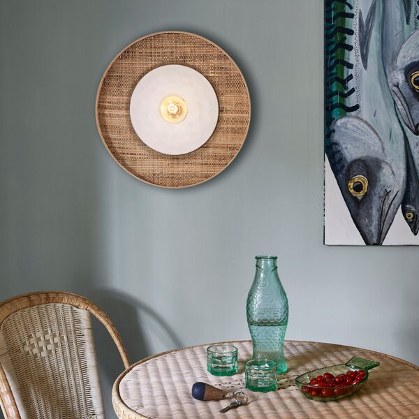 Fali Lámpa MARKET SET, Portinatx, dimmable, Fehér, Nappali, Kerámia, Dizájn