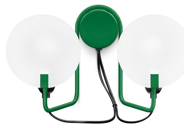 Fali Lámpa Stilnovo, Bugia, dimmable, Zöld, Nappali, Fém, Dizájn