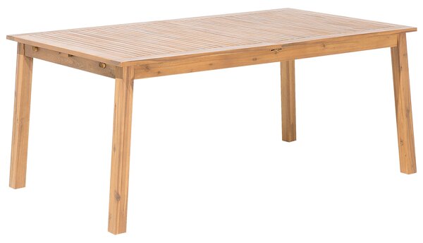 Bővíthető kerti étkezőasztal CESANA 180/240 cm 100 cm Akácfa Világosbarna