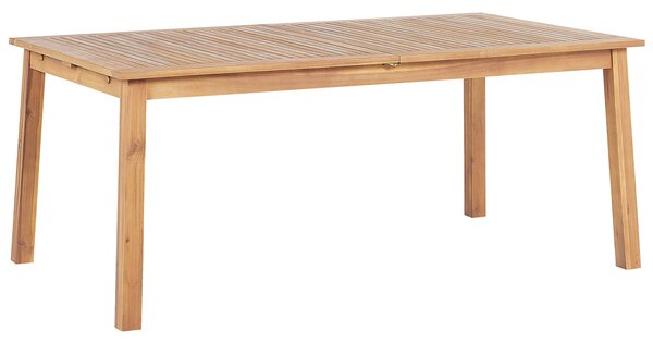 Bővíthető kerti étkezőasztal CESANA 180/240 cm 100 cm Akácfa Világosbarna