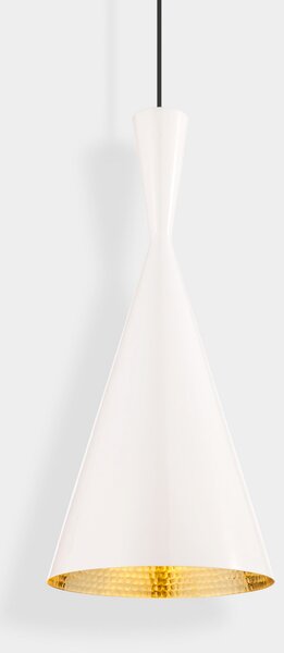 Függőlámpa Tom Dixon, Beat, dimmable, Fehér, Nappali, Sárgaréz, Dizájn