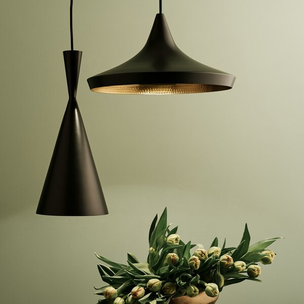Függőlámpa Tom Dixon, Beat, dimmable, Fekete, Nappali, Sárgaréz, Dizájn