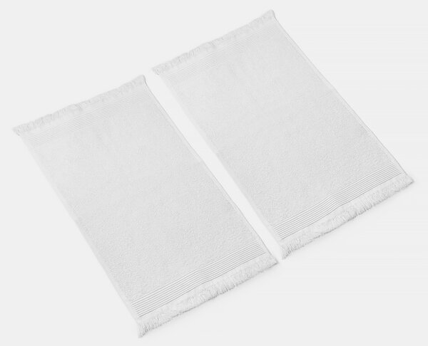 Sinsay - Pamut törölköző szett rojtokkal 2 pack - fehér