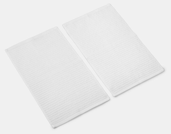 Sinsay - Pamut törölköző szett bordázott textúrával 2 pack - fehér
