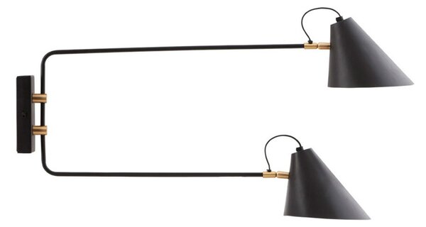 Club Double Fali Lámpa 81cm Black - House Doctor