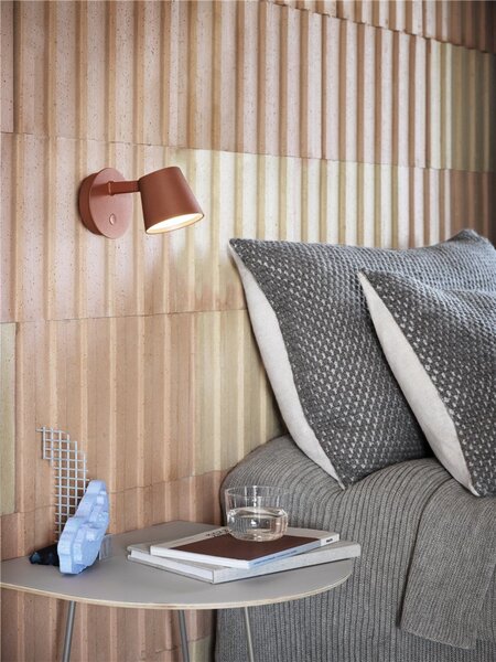 Fali Lámpa Muuto, dimmable, Fehér, Nappali, Alumínium