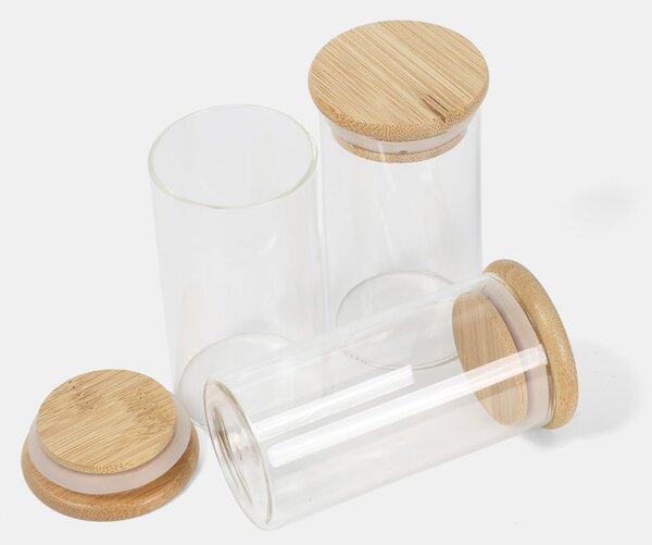 Sinsay - Élelmiszertároló dobozok fedéllel 3 pack - clear