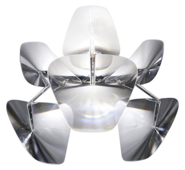 Fali Lámpa Luceplan, dimmable, Átlátszó, Nappali, Fém