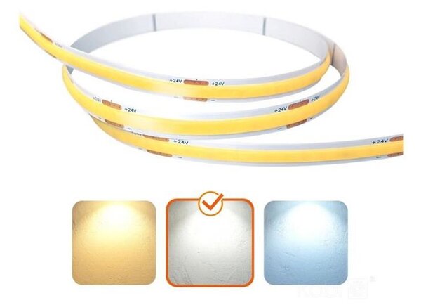LED szalag COB 4000K 24V 50m IP20 TRAMO Kobi