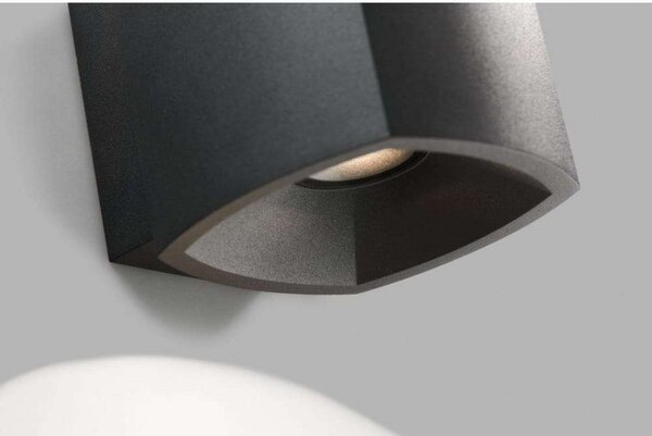 Fali Lámpa LIGHT-POINT, dimmable, Fekete, Pince, Alumínium