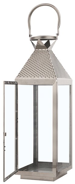 Lámpás BALI Rozsdamentes acél 55 cm Ezüst