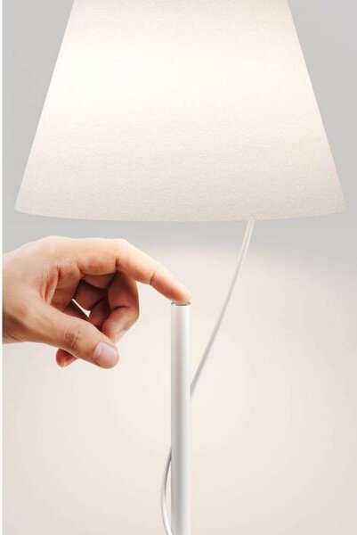 Állólámpa Lodes, dimmable, Fehér, Nappali, Fém