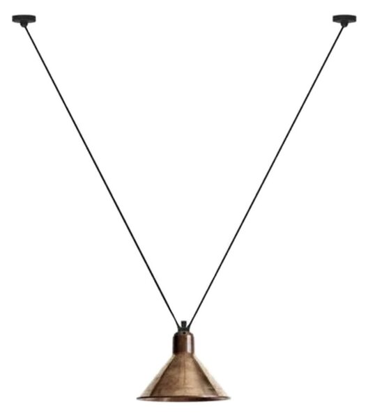 323 L Függőlámpa Conical Raw Copper - Lampe Gras