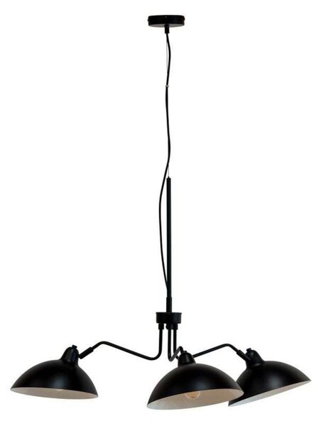 Függőlámpa Dyberg Larsen, Futura 3, dimmable, Fekete, Nappali, Fém, Skandináv