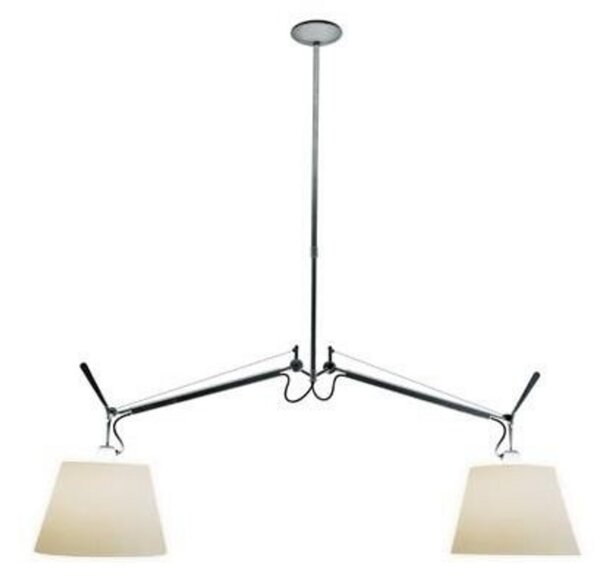 Tolomeo Basculante függő világítás Ø 24 cm bézs
