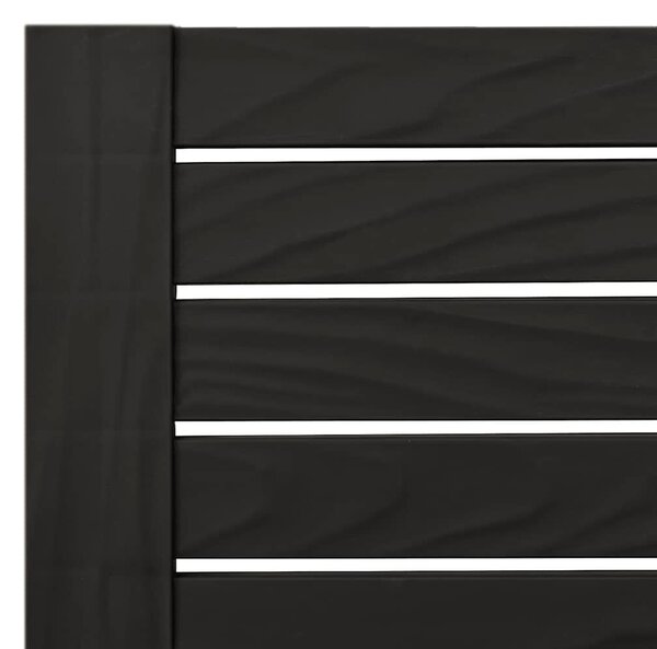 VidaXL 2 db polipropilén napozóágy, 155 x 58 x 83 cm, Fekete