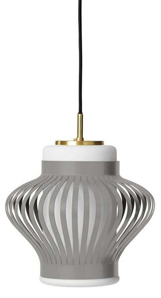 Függőlámpa Warm Nordic, Opal Lamella, dimmable, Szürke, Étkező, Fém, Vintage