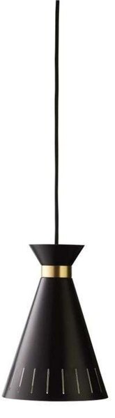 Függőlámpa Warm Nordic, Cone, dimmable, Fekete, Konyha, Fém, Vintage
