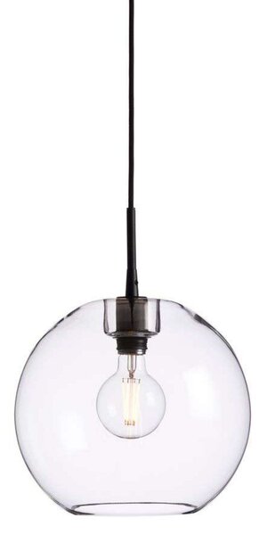 Gloria Függőlámpa Ø320 Black/Clear Glass - Belid
