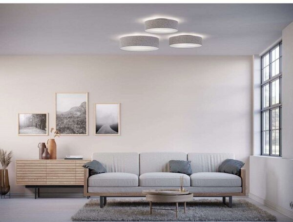 Mennyezeti Lámpa Belid, dimmable, Szürke, Nappali, Szövet / Textília