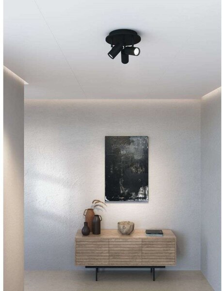 Mennyezeti Lámpa Belid, dimmable, Fekete, Nappali, Fém