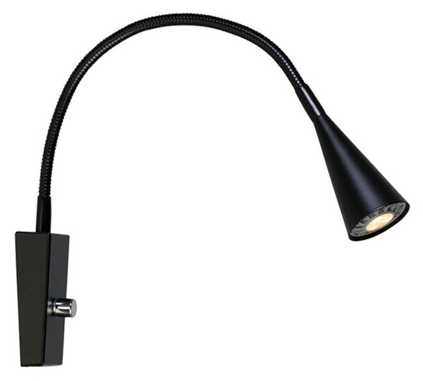 Fali Lámpa Belid, dimmable, Fekete, Nappali, Fém