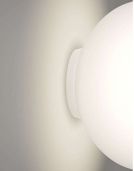 Fali Lámpa Lodes, dimmable, Fehér, Fürdőszoba, Üveg