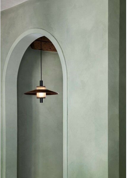 Függőlámpa Forestier, Thésée, dimmable, Piros, Étkező, Szövet / Textília, Boho
