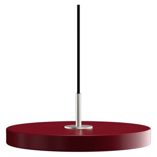 Asteria Plus Függőlámpa Mini Ruby Red/Steel Top - UMAGE