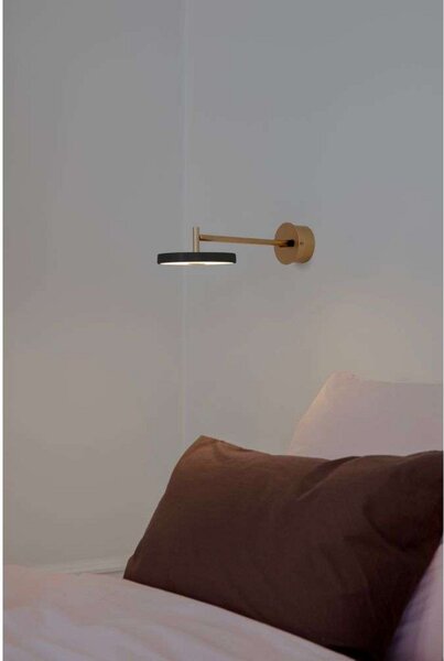 Fali Lámpa UMAGE, Asteria, dimmable, Fekete, Nappali, Fém, Dizájn