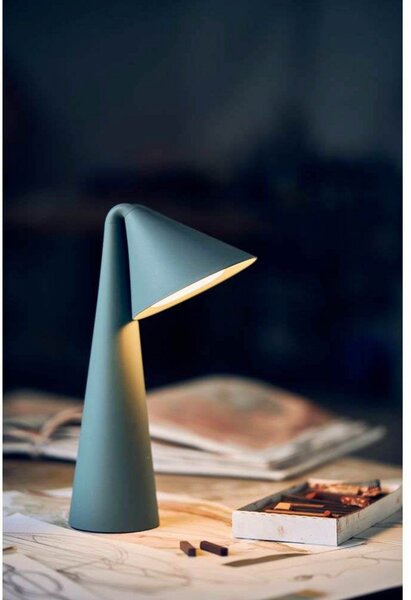 Asztali lámpa FRANDSEN, Ami, dimmable, Barna / Rozsdabarna, Étkező, Műanyag, Modern