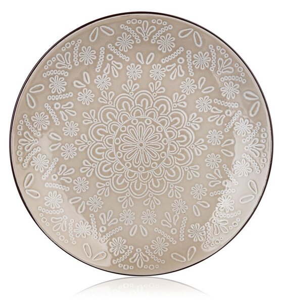 Banquet formájú lapos tányér készlet 27 cm, 6 db