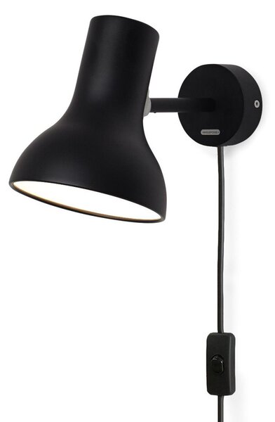 Fali Lámpa Anglepoise, Type 75 Mini, Fekete, Nappali, Fém, Dizájn