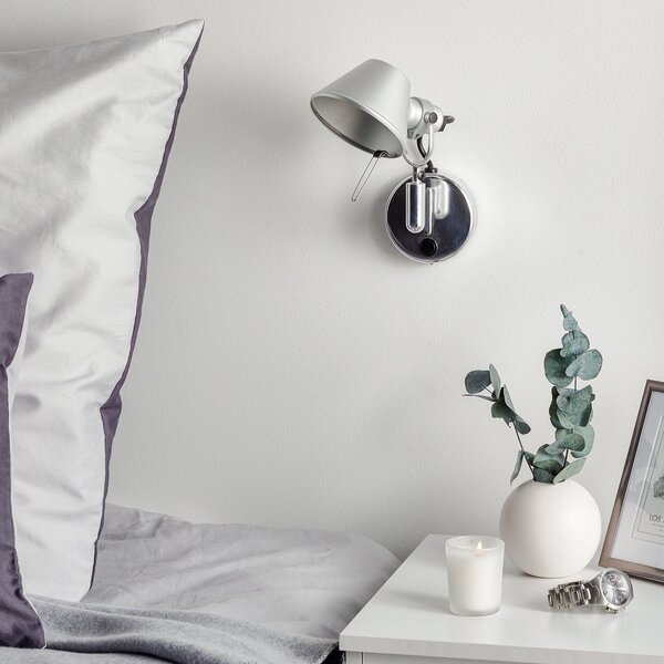 Fali Lámpa Artemide, Tolomeo Micro Faretto, dimmable, Fémes, Nappali, Fém, Dizájn