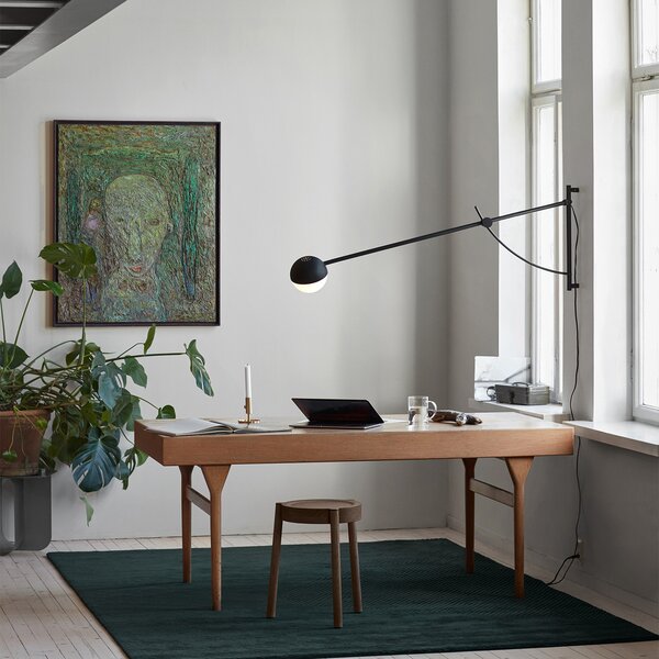 Fali Lámpa Northern, Balancer, dimmable, Fekete, Nappali, Fém, Dizájn
