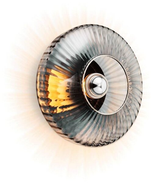 New Wave Optic Fali Lámpa XL Smoke/Silver - Design By Us DESIGN BY US