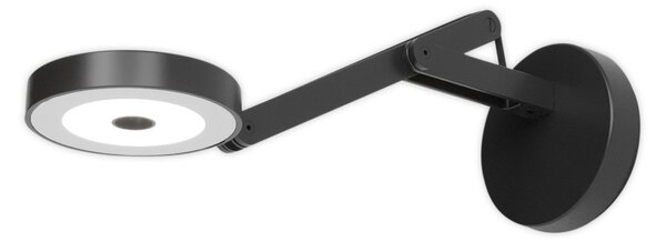Fali Lámpa Rotaliana, String W0 DTW, dimmable, Fekete, Nappali, Fém, Dizájn