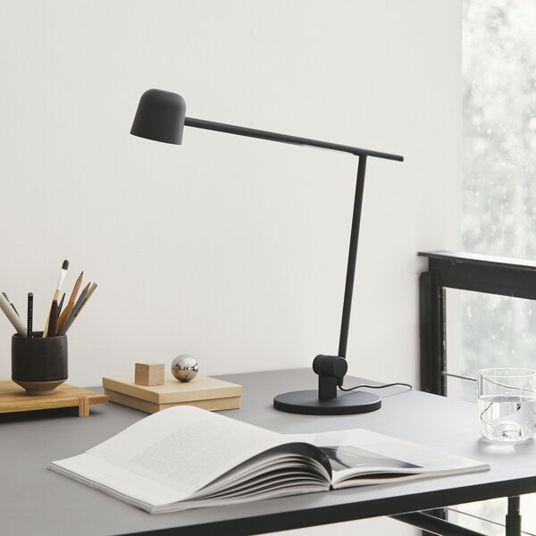 Asztali lámpa FRANDSEN, Satellite, dimmable, Fekete, Dolgozószoba / iroda, Fém, Dizájn