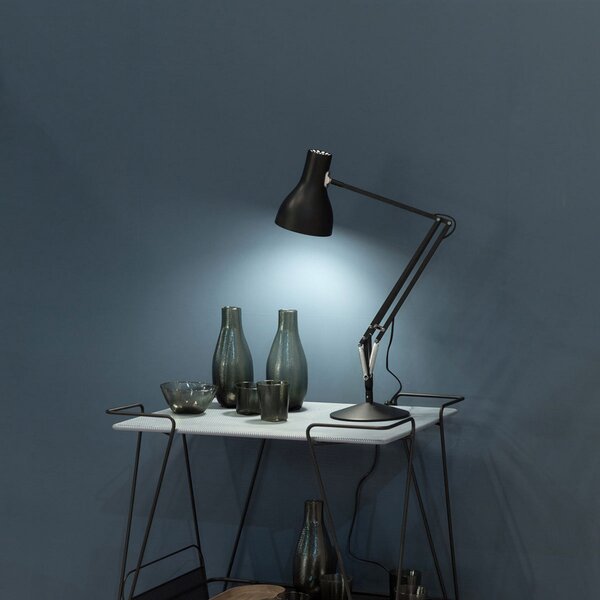 Asztali lámpa Anglepoise, Type 75, Fekete, Dolgozószoba / iroda, Fém, Indusztriális dizájn