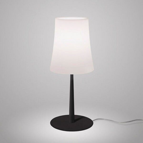 Asztali lámpa Foscarini, Birdie Easy, Fekete, Nappali, Fém, Dizájn