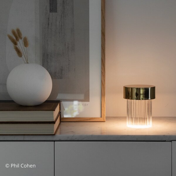 Asztali lámpa FLOS, Last Order, dimmable, Arany / Sárgaréz, Nappali, Üveg, Dizájn