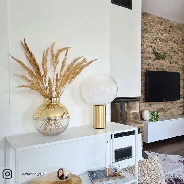 Asztali lámpa Artemide, Laguna 16, Bronz / Öreg Sárgaréz, Nappali, Üveg, Dizájn